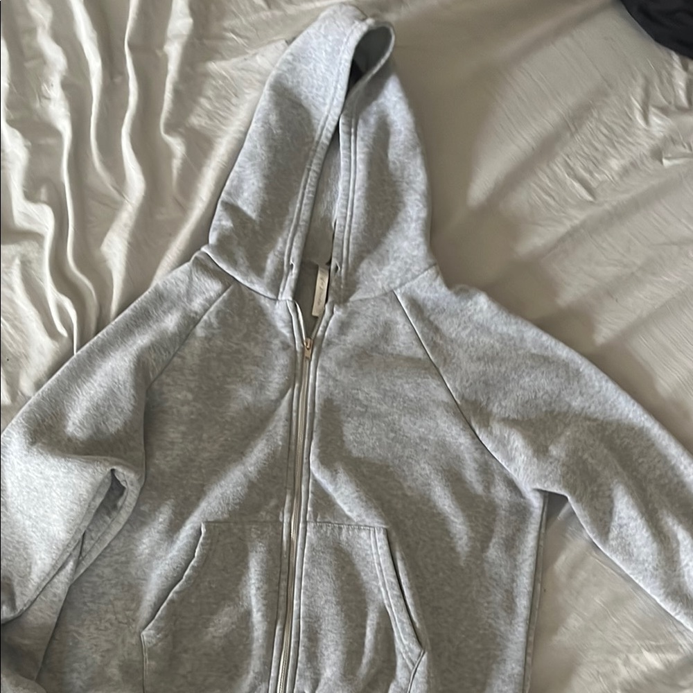 Grey zip up jacket